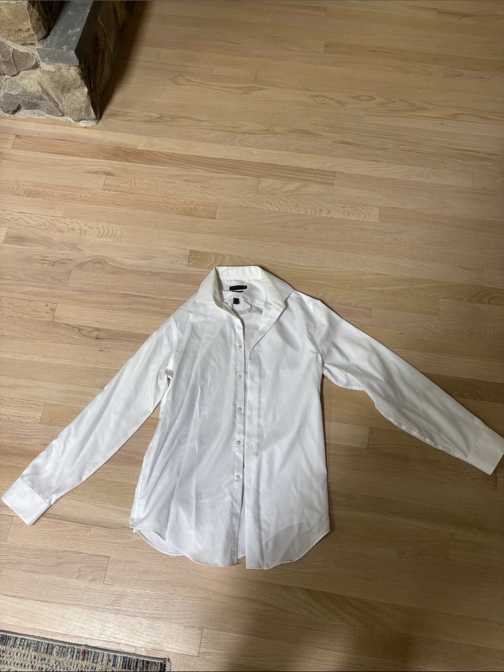 Calvin Klein Classic White Long-Sleeve Dress Shirt